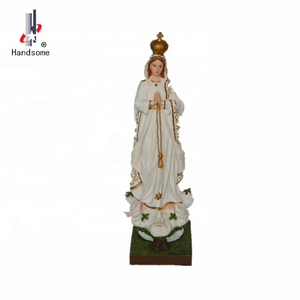 Base dorada personalizable 3D poliresina estatua de Jesús estatuilla religiosa ornamento para decoración del hogar regalo de negocios artesanías de resina pintadas - Product Image 1