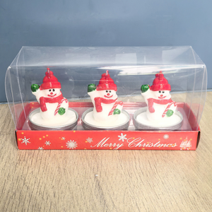 クリスマスミニキャンドルライトギフトセット卸売、サンタ、ツリー＆雪だるまのクリスマスデコレーションキャンドル、ロマンチックな祝祭用テーブルオーナメント - Product Image 3