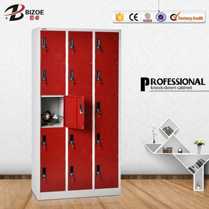 Kim Loại Nhỏ Cube 15 Cửa Quần Áo Lưu Trữ Tủ Quần Áo Locker Thép 5 Tầng <span class=keywords><strong>Godrej</strong></span> Sắt Giày Locker - Product Image 6
