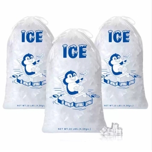 Sacs à glace en PE avec cordon de serrage, impression flexo, logo personnalisé, plastique plus épais et durable pour le stockage du <span class=keywords><strong>lait</strong></span> et de la gelée - Product Image 2