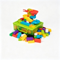 Ensemble de construction pour enfants de 58 pièces, maison de poupée DIY, jouet éducatif en plastique ABS de haute qualité, aire de jeux familiale, blocs de construction 1:8