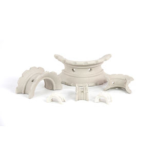 Yüksek Kaliteli Seramik Kule Dolgu Halkaları 1 inç 1.5 inç <span class=keywords><strong>2</strong></span> inç <span class=keywords><strong>3</strong></span> inç Süper Intalox Eyer Halkası Asit Alkali Dayanımlı 1200 Derece Maksimum Sıcaklık - Product Image 2