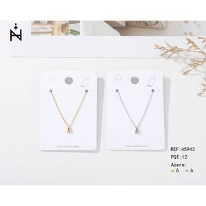 Cavigliera Tobiller con lettera A in acciaio inossidabile, design minimalista per gioielli da donna alla moda - Product Image 1