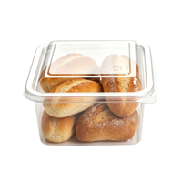 Emballages personnalisés jetables, recyclables, transparents, en plastique PP, pour biscuits, gâteaux, pain, salades, tiramisu, boîtes en plastique pour aliments
