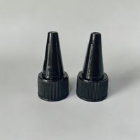 Tapones de Plástico PP - Tapones de 18/20/24/28 mm para Lociones Capilares, Dispensadores de Tinta, Tapones de Botella de Plástico con Boquilla Puntiaguda a Prueba de Fugas