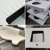 Centre d'usinage CNC ATC pour pierre, modèle 3015 3020, pour le polissage des bords de marbre et de granit, et la réalisation de trous de lavabo pour comptoirs de cuisine en quartz - Vente chaude