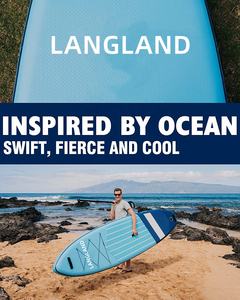 Planche à pagaie <span class=keywords><strong>gonflable</strong></span>, 11 'x 33 ''x 6'' avec kit d'accessoires SUP, sac à dos, aileron central américain, pompe à double <span class=keywords><strong>action</strong></span> - Product Image 6