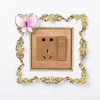 Autocollants de commutateur en résine écologiques et durables de style rose, adaptés à la décoration intérieure, aux décorations murales et aux cadeaux.