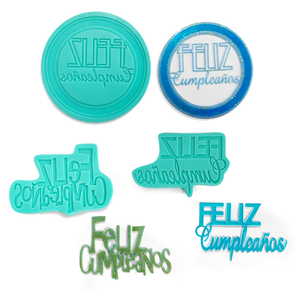 Letras en <span class=keywords><strong>español</strong></span> para decoración de Mousse, molde decorativo de silicona para Fondant, feliz cumpleaños, Chocolate, novedad - Product Image 4