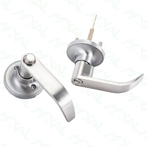 Ngoài trời sự riêng tư LEVER Door Lock với bằng gỗ hình trụ Knob và đẩy lockset xử lý không hợp kim kẽm hình ống ổ khóa - Product Image 3