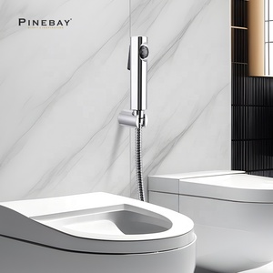 PINEBAY, высококачественный хромированный ручной набор для биде, настенная Душевая система, перезаряжаемый, из пластика, ABS <span class=keywords><strong>Shattaf</strong></span> - Product Image 2