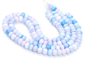 Hermosas CUENTAS DE FORMA DE rondelle suave de ópalo de lavanda, cuentas de piedras preciosas de ópalo de lavanda de 15 ", cuentas de ópalo, artesanía de fabricación de joyas - Product Image 3