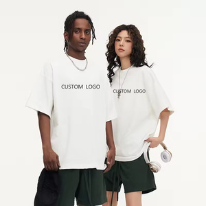 T-shirt Unisexe Oversize en Coton Tricoté 100% de Haute Qualité, Impression Numérique, Manches Courtes, Couleur Unie, Streetwear, Grammage Lourd, Personnalisable - Product Image 4