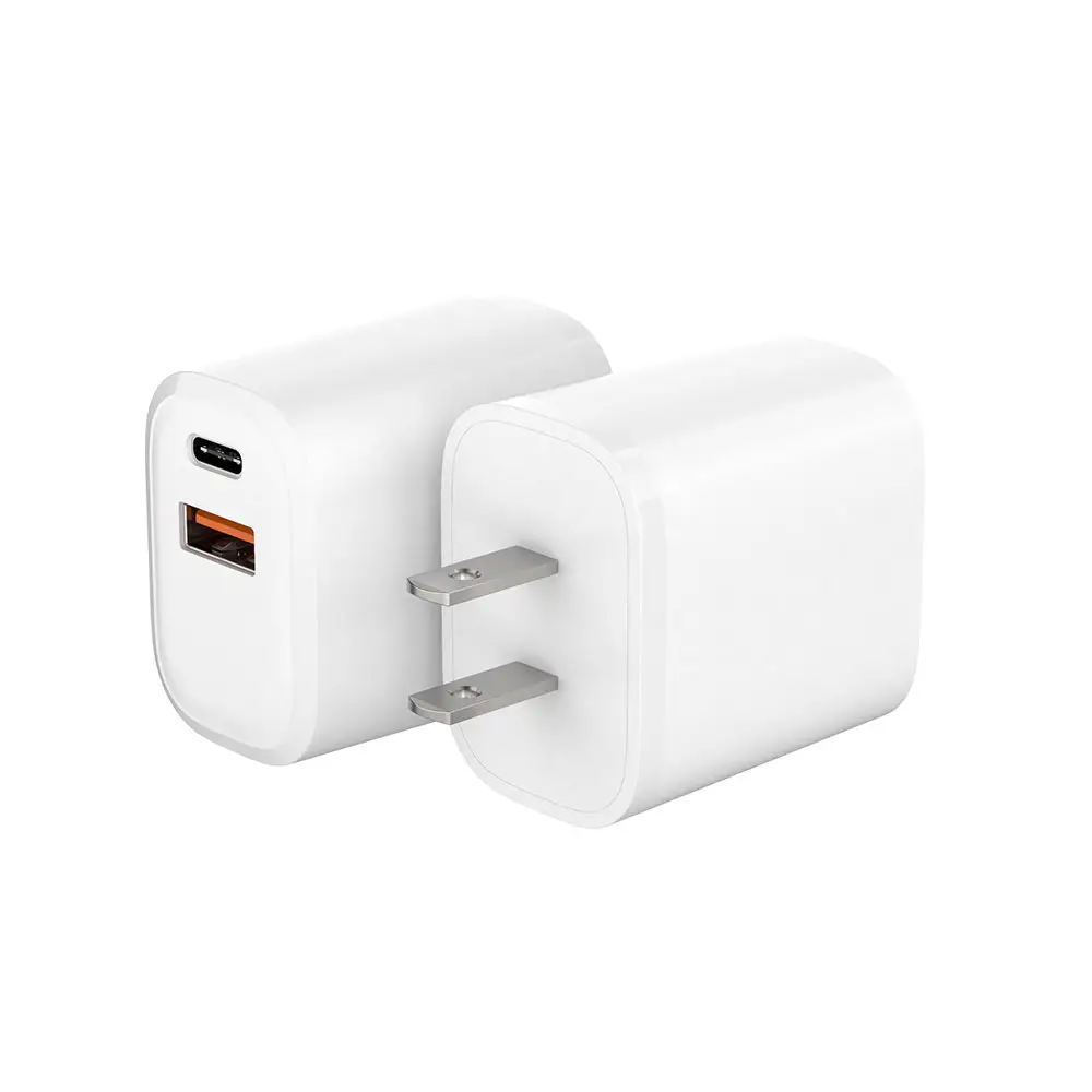 Chargeur rapide Portable 20W à Double sortie PD3.0 type C + A usb-c avec certificat CE