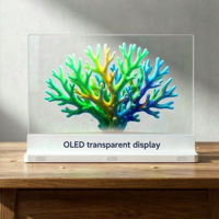 Afficheur numérique tactile CMS OLED haute transparence 43% 55 pouces 600 nits pour hôtel, musée, exposition, commerce de détail, 1080p, conception de base personnalisée OEM
