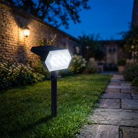 Lampe solaire pour pelouse, projecteur LED 108/50 avec chargement USB