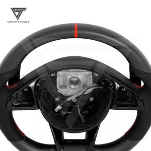Volant en fibre de carbone pour Mercedes Benz <span class=keywords><strong>AMG</strong></span> <span class=keywords><strong>GTS</strong></span> 2015-2018 Style Supertechnics-10 - Product Image 2