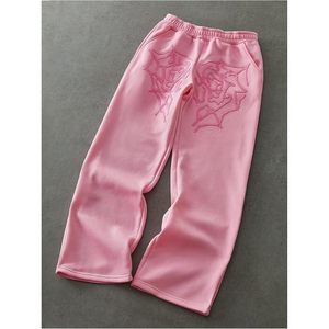 FOXA Pantalon de survêtement ample brodé pour homme, taille élastique, jambe large, pantalon de sport - Product Image 4