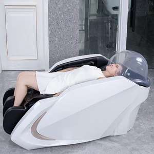 <span class=keywords><strong>Luxe</strong></span> Vapeur Tête Spa Massage Noir Électrique Massage Shampooing Chaises Recliner Barber Shop Cheveux Message Lit pour Salon <span class=keywords><strong>De</strong></span> Beauté - Product Image 4