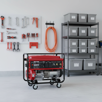 Générateur-soudeuse à essence 2-en-1 5,0 kW (5,5 kW max) 240 V monophasé portable à châssis ouvert pour soudage et alimentation électrique