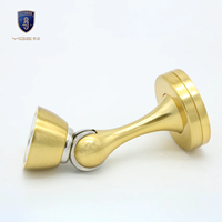 Butée de porte magnétique en acier inoxydable doré de haute qualité, protection de sécurité pour cuisine, salon, salle de bain, chambre à coucher - pour hôtels