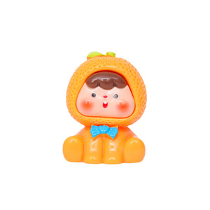 Fruit lumineux Cub 3D résine pendentif mignon Grain bijoux à bricoler soi-même porte-clés petits ornements de bureau ou jouer poupées modèle modèle - Product Image 1