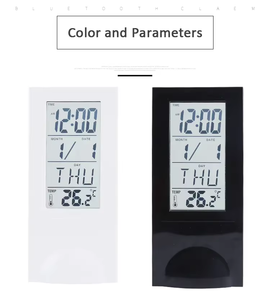 Reloj Despertador Digital Vertical de Escritorio con Logotipo Personalizado, Termómetro, Pantalla LCD Transparente, Calendarios para Regalo Promocional - Product Image 4