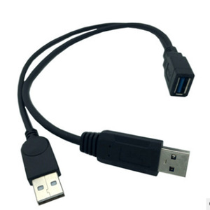 สายอะแดปเตอร์ USB3.0 30 ซม. + 30 ซม. ตัวผู้เป็นตัวเมียสำหรับการถ่ายโอนข้อมูลคอมพิวเตอร์ทองแดงบริสุทธิ์พีวีซี - Product Image 5
