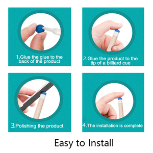 Modernes Set mit 50 Blue Pool Cue Tip Sticks 13mm/12mm Optionen Billard Cue Tips - Product Image 5