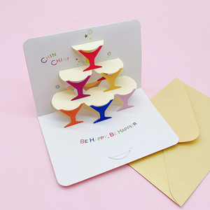 Biglietti d'<span class=keywords><strong>Auguri</strong></span> 3D Pop-up Fatti a Mano, Biglietti Stereoscopici Colorati a Forma di Torta <span class=keywords><strong>per</strong></span> <span class=keywords><strong>Compleanno</strong></span>, <span class=keywords><strong>per</strong></span> Bambini e Adulti, <span class=keywords><strong>per</strong></span> Feste e Celebrazioni - Product Image 4