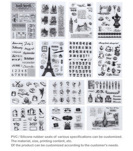 Libros Retro <span class=keywords><strong>Sellos</strong></span> de goma Botánico Scrapbooking <span class=keywords><strong>Sellos</strong></span> transparentes de Pvc Bloque acrílico personalizado Juegos de <span class=keywords><strong>sellos</strong></span> de silicona transparente para la fabricación de tarjetas - Product Image 5