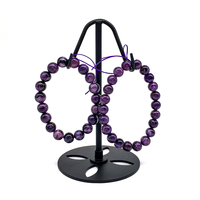 Prix usine vente bracelet charoite violet 8mm 10mm bracelet charoite en pierres précieuses polies pour cadeau
