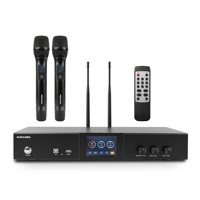 Sistem Amplifier Karaoke Metal Profesional 400W dengan Dua Mikrofon Nirkabel untuk ARC KS400 oleh InAndOn