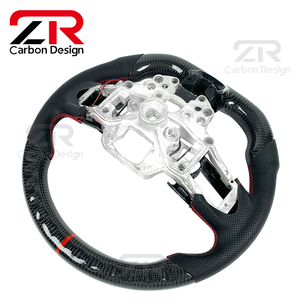Accessoires intérieurs pour voiture <span class=keywords><strong>Ford</strong></span>, écran LED amélioré, volant sport personnalisé en fibre de carbone pour <span class=keywords><strong>Mustang</strong></span> 2015-2023 GT Shelby - Product Image 3