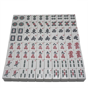 166 Trắng Khắc Gạch Mỹ Mahjong Set 4 Tất Cả Trong Một Rack/Pushers Phương Tây Mah Jongg Trò Chơi Thiết Lập Với Trường Hợp Mang - Product Image 3