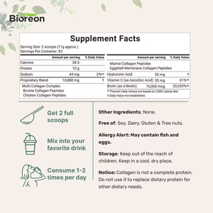 Vente en gros usine : Mélange multi-collagène types I, II, III, V, X avec canneberge, <span class=keywords><strong>acide</strong></span> <span class=keywords><strong>hyaluronique</strong></span>, biotine et vitamine C - Product Image 4
