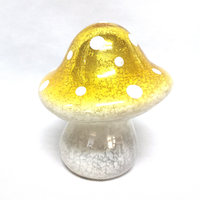 Bougeoir en verre champignon lanternes lampe Noël verre ornement décor couleur changeante led champignon lumière