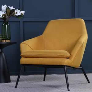 Высококачественный эргономичный тканевый кожаный напольный стул для одного отеля