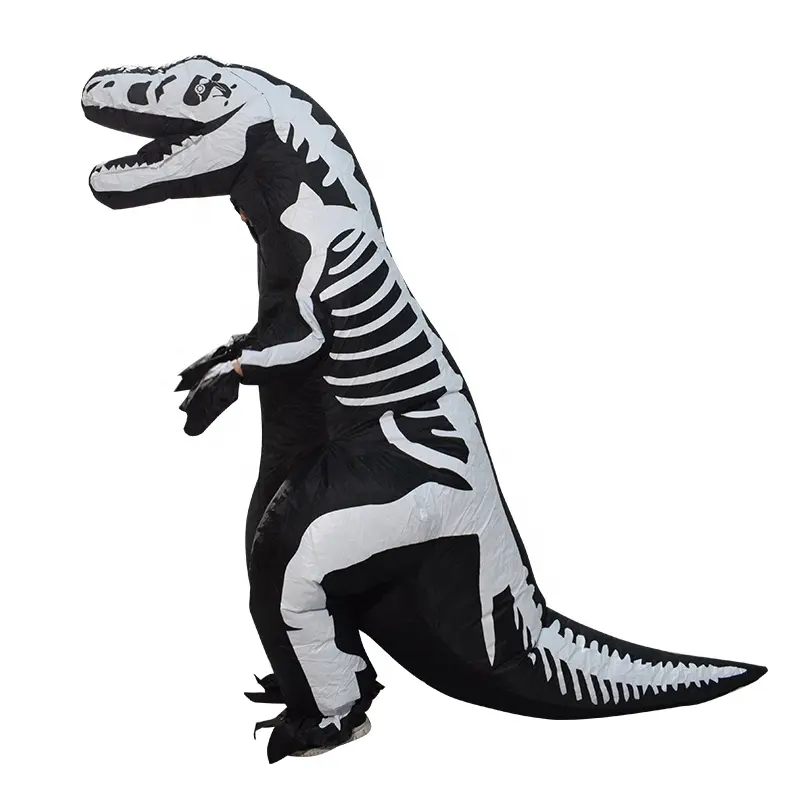 Ukuran disesuaikan Cosplay pesta Halloween kostum Dino lucu tiup t-rex kostum dinosaurus untuk dewasa