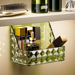 Mirror Cabinet Storage Box Wall Mounted Pet Cosmetic Organizer For Bathroom Makeup Skin Care Lipstick Small Sundries Rack - Product Image 3