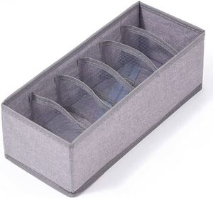 16 Cell Foldable Oxford Fabric Clothing Organizer for Wardrobe Socks Underwear Closet <b>Storage</b> <b>Box</b> - Product Image 1