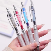Stylo gel Lightning, dernier produit, rouge, minimaliste, stylo gel à clic, largeur d'écriture de 0,5 mm, grande capacité, stylo de test, longue durée, bureau