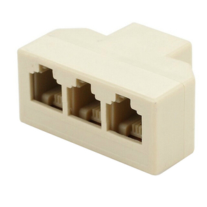 Rj11 Telephone <b>Splitter</b> 1 In 3 Out Female 2 Pole Connector For Phone Line Extension - Product Image 1