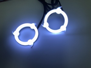 Nouvelle série Flow : Anneau LED RGB à effet de poursuite de couleur, <span class=keywords><strong>yeux</strong></span> d'ange <span class=keywords><strong>Sharingan</strong></span>, pour automobile 12V, contrôle par application - Product Image 5