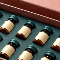 Boîte rigide personnalisée avec couvercle et base en carton gris pour peptides, avec doublure en éponge et impression offset