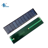 Panel Surya Epoxy Sealed 0.5W Pengisi Daya Panel Surya Mini Luar Ruangan 5.5V Tahan Cuaca Panel Surya Epoxy ZW-12628