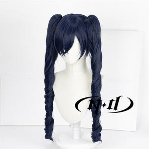 Perruque de cosplay résistante à la chaleur ND Ciel Phantomhive, taille moyenne, avec filet en maille rose - Product Image 5