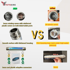 Système de déscaleur d'<span class=keywords><strong>eau</strong></span> sans sel NPT 3/4 pouce Prévention de l'échelle <span class=keywords><strong>Adoucisseur</strong></span> d'<span class=keywords><strong>eau</strong></span> pour <span class=keywords><strong>chauffe</strong></span>-<span class=keywords><strong>eau</strong></span> et tuyaux Garantie de durabilité de 1 an - Product Image 5