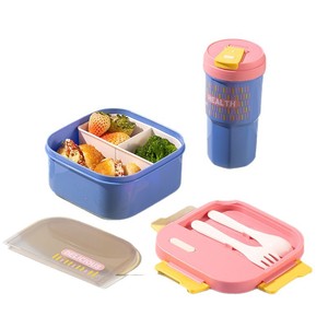 Lonchera Apta para <span class=keywords><strong>Microondas</strong></span>, con Compartimentos Individuales y Diseño Sellado, Incluye una Taza para Agua. - Product Image 5