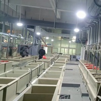Ligne de production de placage au chrome pour attaches personnalisées, machine de galvanisation par immersion et de peinture au four pour barils